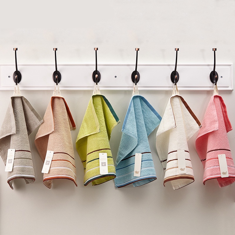 Khăn Vuông Nhỏ Vải Cotton Dày Mềm Mại Thấm Hút Không Phai Màu Cho Người Lớn Trẻ Em