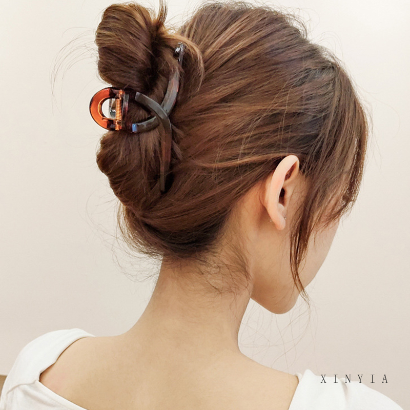 Kẹp Tóc Càng Cua Cỡ Lớn Kiểu Hàn Quốc Thời Trang Mùa Hè Xinh Xắn Cho Nữ