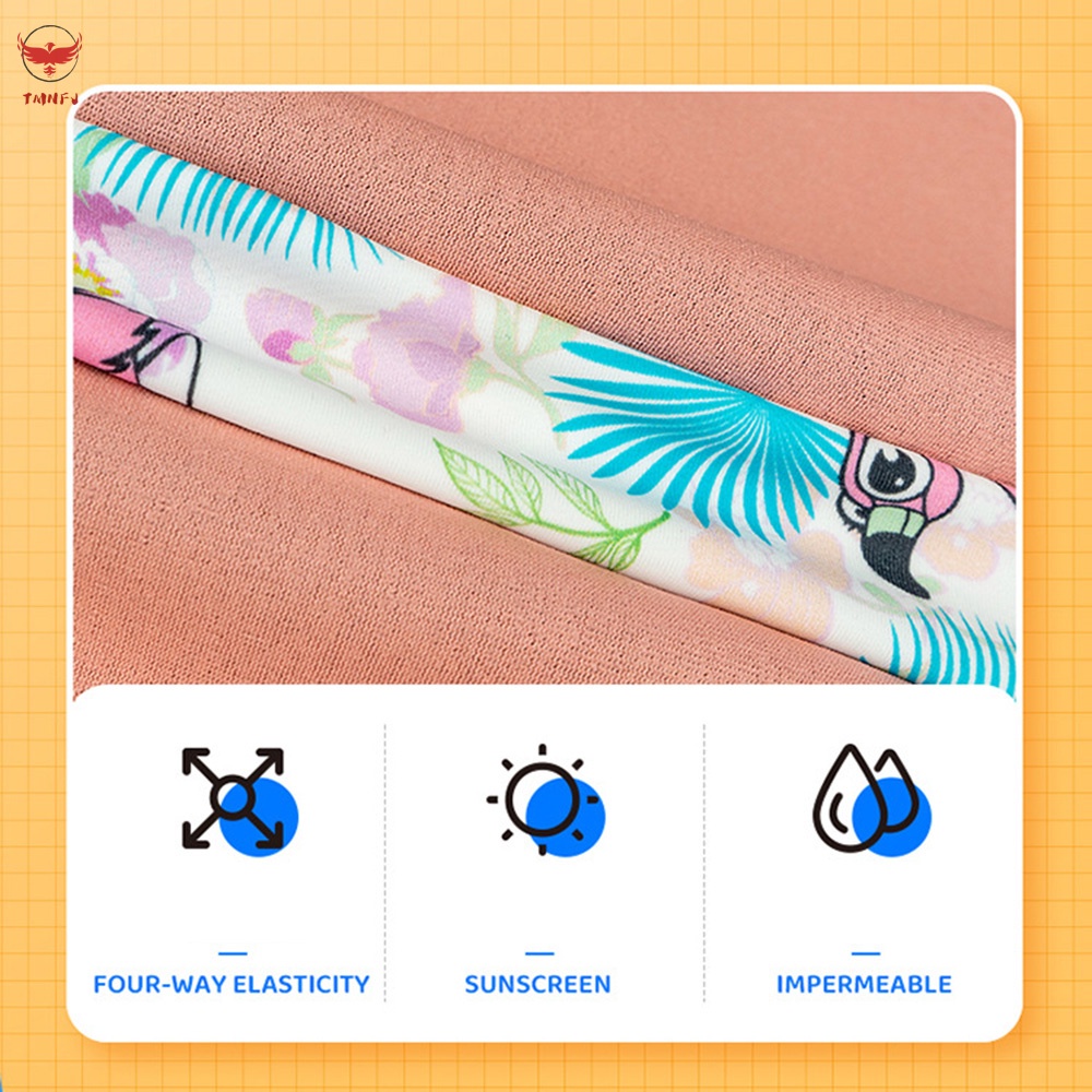 Bộ Đồ Bơi Lặn Tay Dài Có Khóa Kéo Sau Lưng Chất Liệu Cao Su Tổng Hợp Giữ Nhiệt Dành Cho Bé