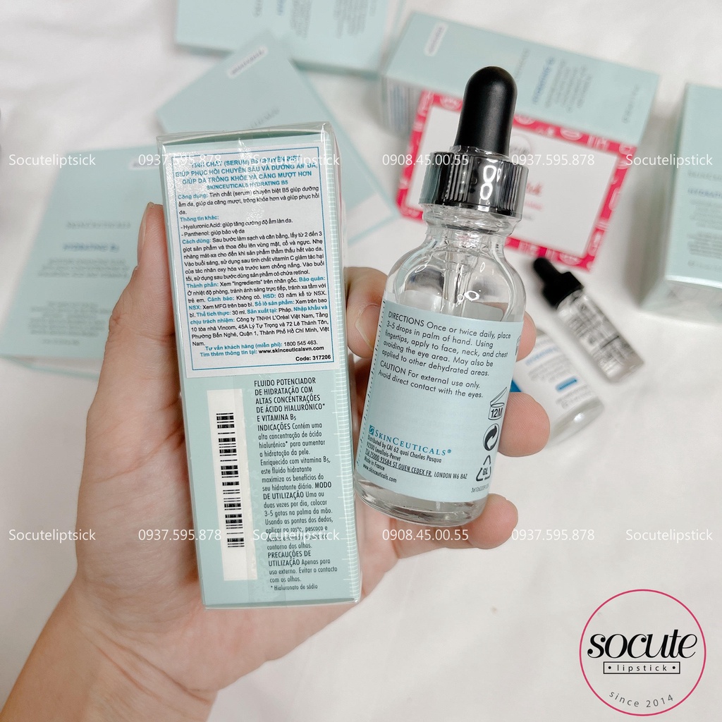 Serum Cấp Ẩm Phục Hồi Skiinceuticals Hydrating B5 4ml - 15ml - 30ml - 55ml