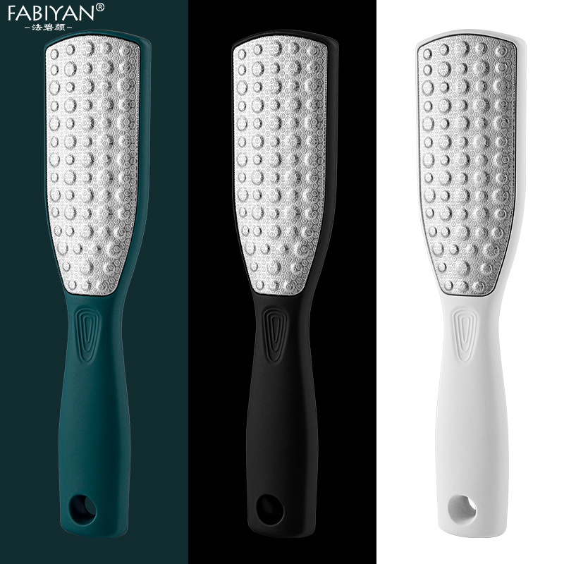 Cây chà gót chân inox 430 FABIYAN Dụng Cụ Chà Gót Chân Tẩy Tế Bào Chết Hai Mặt Bằng Thép Không Gỉ Chất Lượng Cao