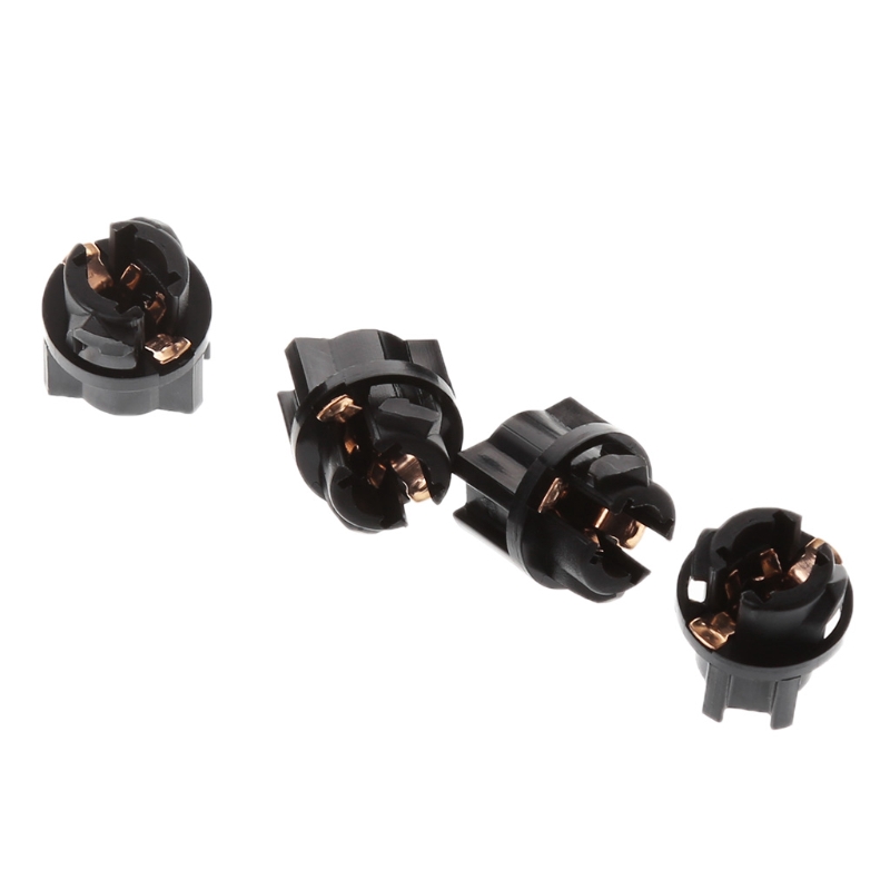 Set 10 Ổ Cắm Bóng Đèn Halogen 12v 1.2w T5 Cho Xe Ô Tô