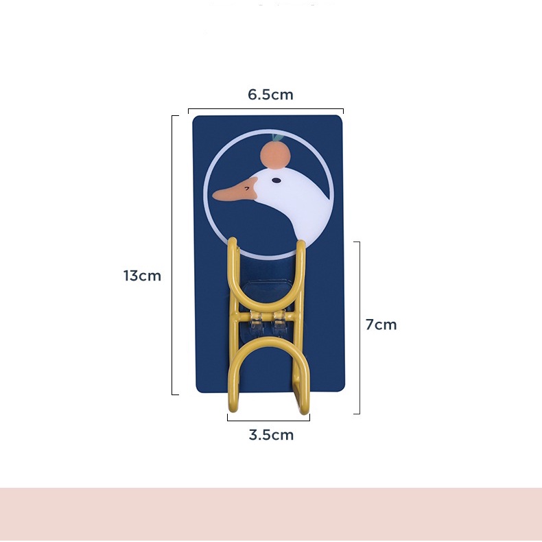 Móc Treo Thau Chậu, Móc Treo Đa Năng In Hình Dán Tường Tiện Lợi