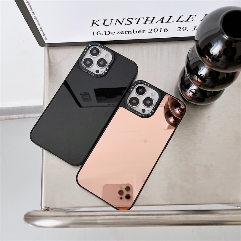 Ốp Điện Thoại Tráng Gương Kim Loại Thời Trang Cho iPhone 13 Pro Max/13Pro/13/12 Pro Max/12/11 Pro11 Max/11/XS Max/XR/X/7Plus/8 Plus