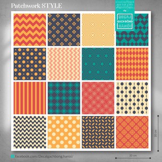 DECAL GẠCH BÔNG SET Patchwork STYLE - HỌA TIẾT ĐẶC BIỆT GIARE (HÀNG LOẠI 1 RẺ)