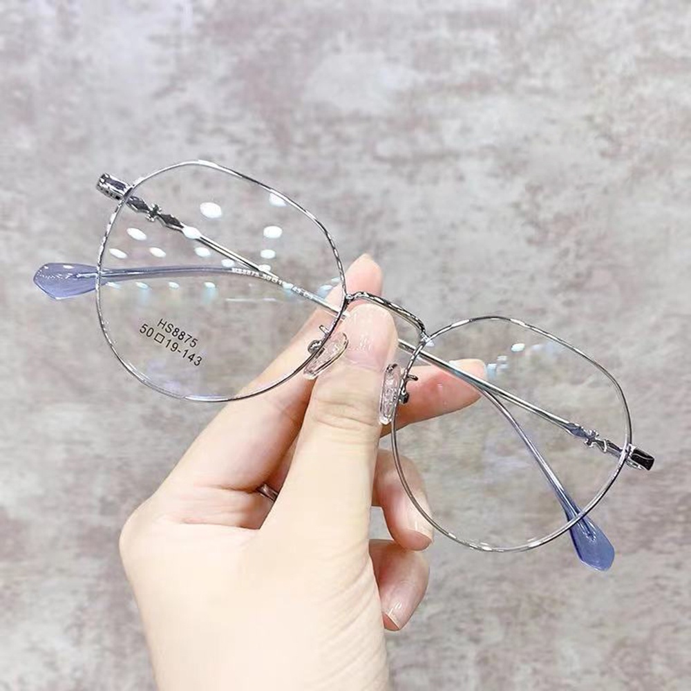 Kính gọng tròn chống ánh sáng xanh kiểu dáng dễ thương phong cách Hàn Quốc dành cho nữ sinh