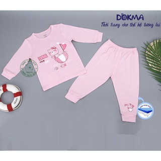 [Mã BMLT30 giảm đến 30K đơn 299K] DB844 Bộ quần áo cài vai dài tay Dokma (9-36M)