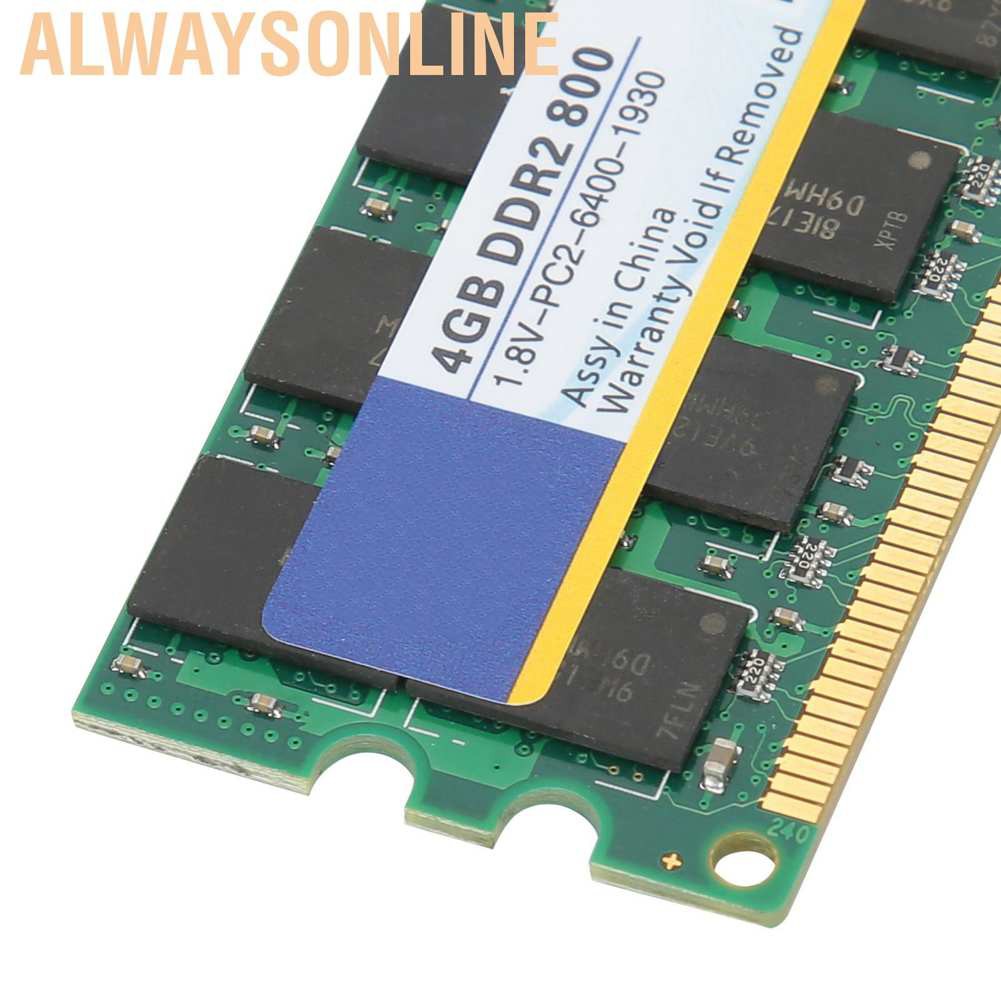 Bộ Nhớ Ram 4gb Ddr2 Pc2-6400U 800mhz 240pin 1.8v Amd Cho Máy Tính