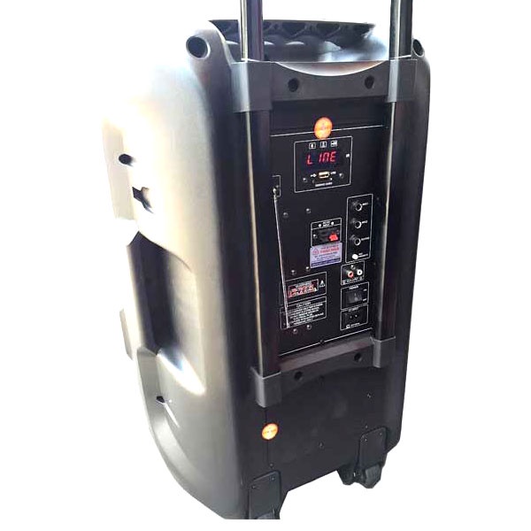 Loa kéo karaoke di động Ronamax T15  , loa kéo Bluetooth bass 4 tấc hát karaoke ngoài trời + Kèm 2 Micro