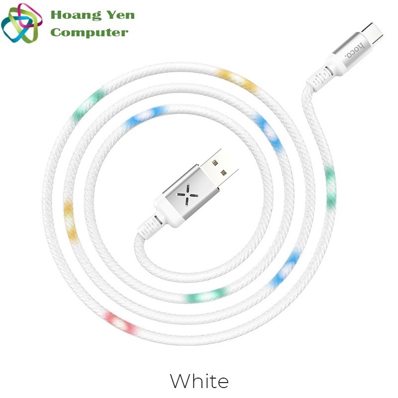 Cáp Sạc Nhanh TYPE C Hoco U63 Cho Android Có Cảm Led Cảm Biến Âm Thanh - BH 1 Năm - Hoàng Yến Computer