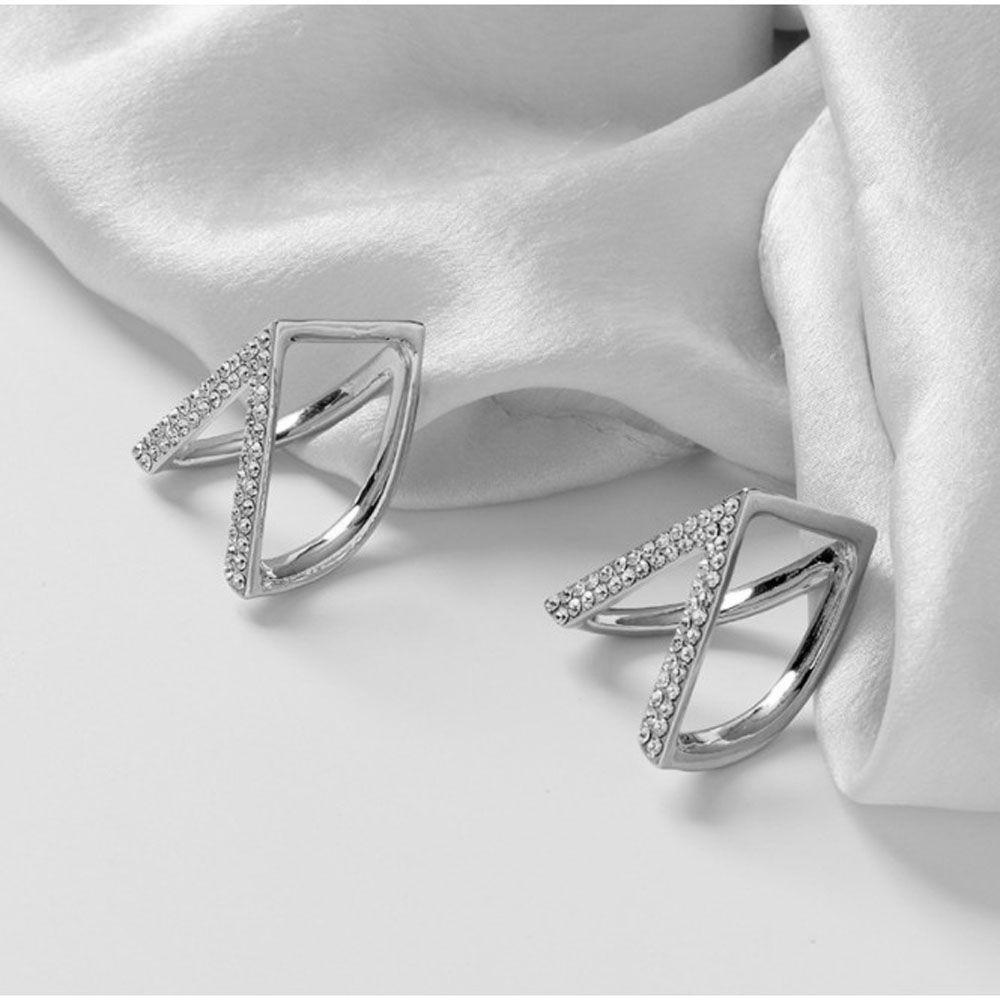 Trâm Cài Khăn Choàng Hình Chữ V Có Đính Đá Cho Nữ