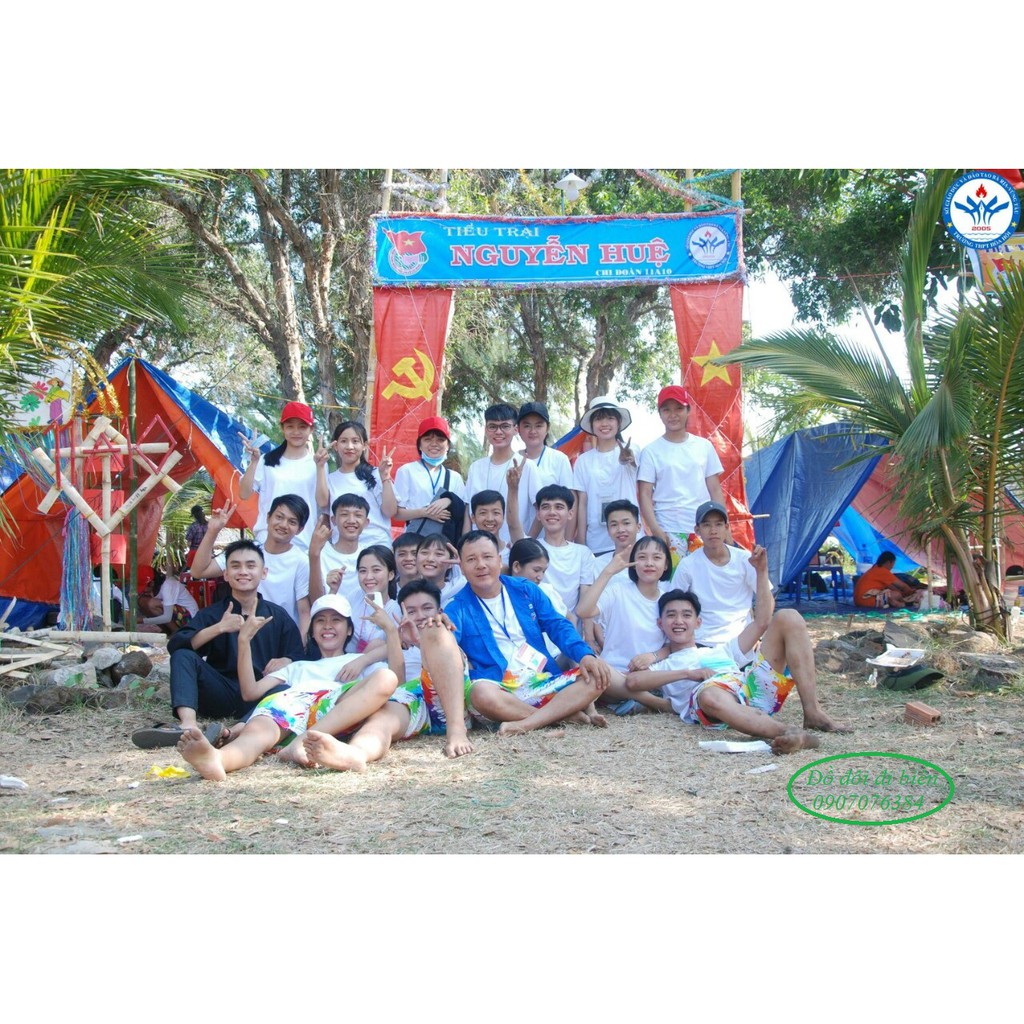 Quần đi biển Team Building, công ty, gia đình, nhóm nam nữ DB01 Bin Action