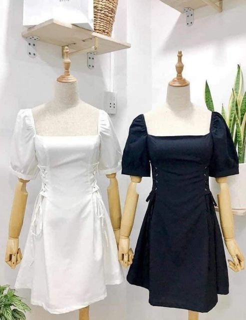 [Mã FAGREEN1505 giảm tới 30K đơn 99K] Đầm trắng nữ dây eo _(ảnh thật) | BigBuy360 - bigbuy360.vn