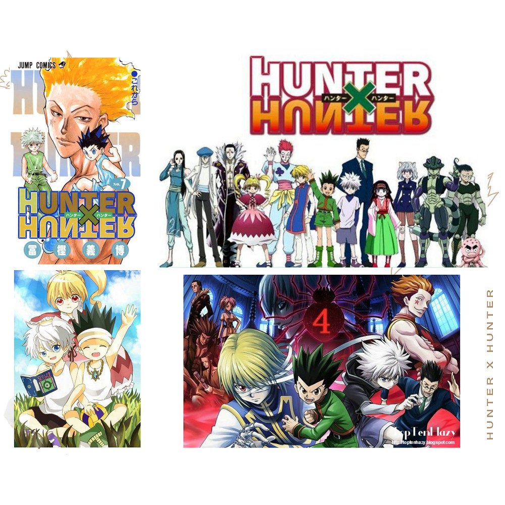 Ảnh Postcard Hunter X Hunter có dán sticker in hình anime - Quà Tặng