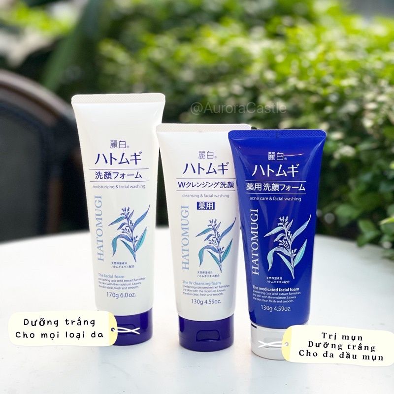 [Mã SKAMPUSH11 giảm 10% đơn 200k] (Nhập khẩu chính hãng) Sữa rửa mặt hạt ý dĩ Hatomugi