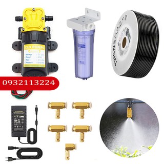 Bộ phun sương làm mát tưới lan 5 béc đồng- Trọn bộ hoàn chỉnh