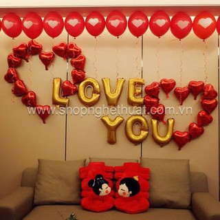 Set bóng chữ i love you