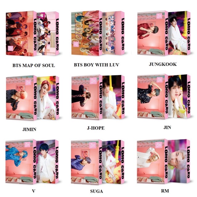 (Mua 10 Tặng 1) Lomo BTS Mẫu Mới Map Of The Soud Persona Boy Whit Luv mẫu 30 ảnh