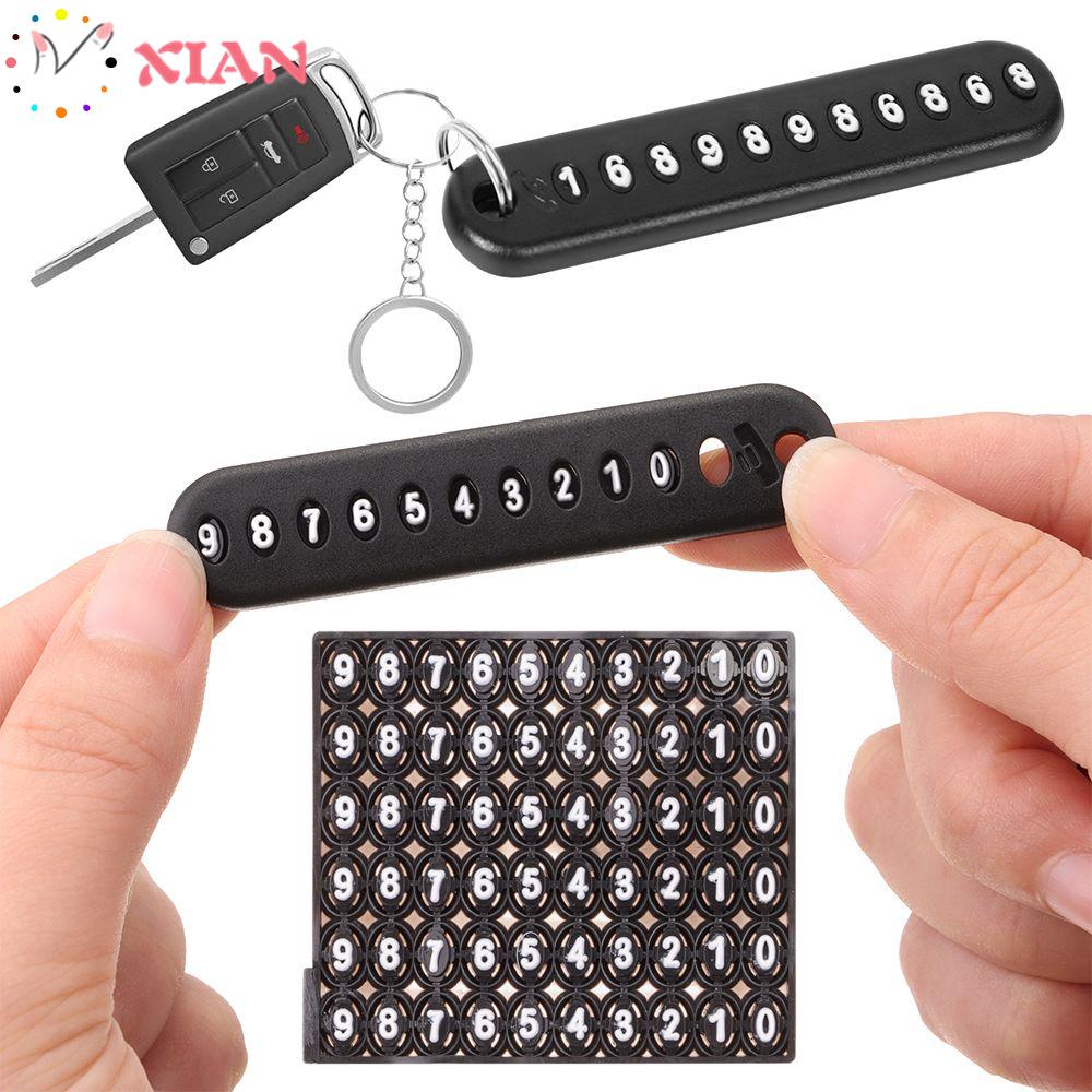 Móc Chìa Khóa Xe Hơi Chống Mất Có Số Điện Thoại Tiện Dụng