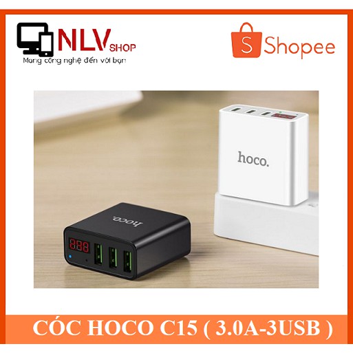 Freeship ]] CÓC SẠC 3 CỔNG USB HOCO C15