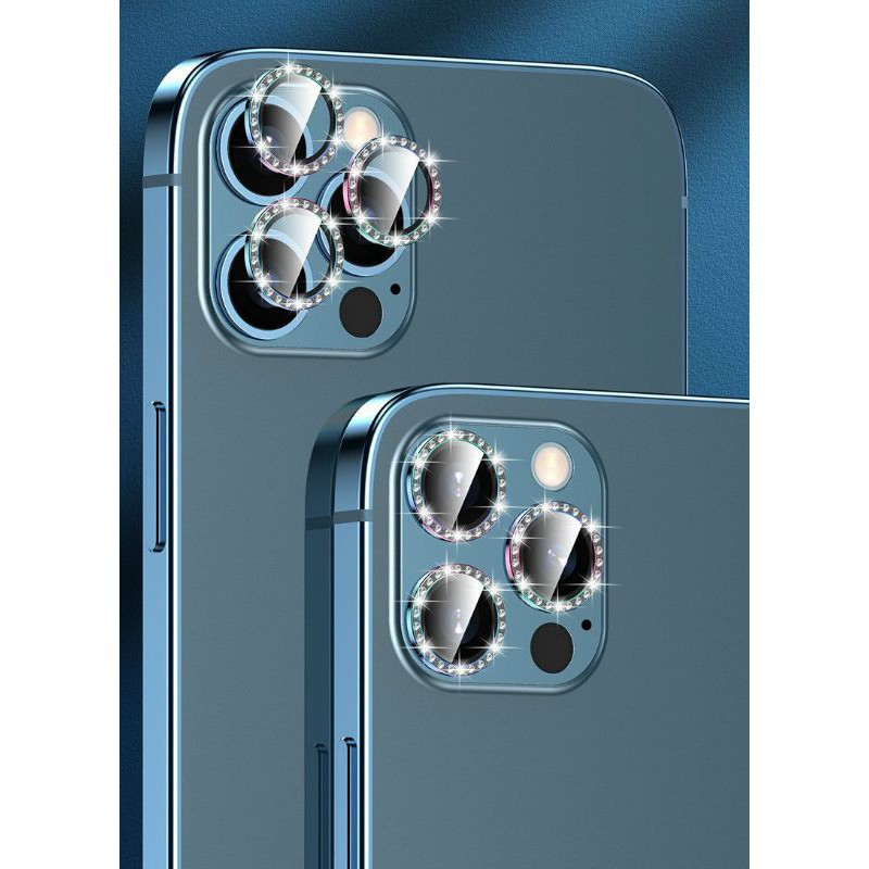 Dán kim cương bảo vệ mắt camera IPhone 12 Pro Max, 12 Pro, 12, 12 Mini 11 ,11 ,11 pro max cực nổi bật