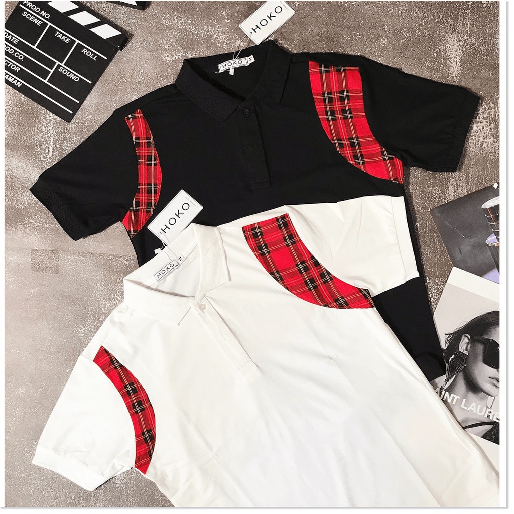 Áo thun nam cổ trụ phối VIỀN ĐỎ ĐEN SIÊU ĐẸP , FORM CHUẨN CHO CÁC ANH EM THỜI TRANG LANA FASHION