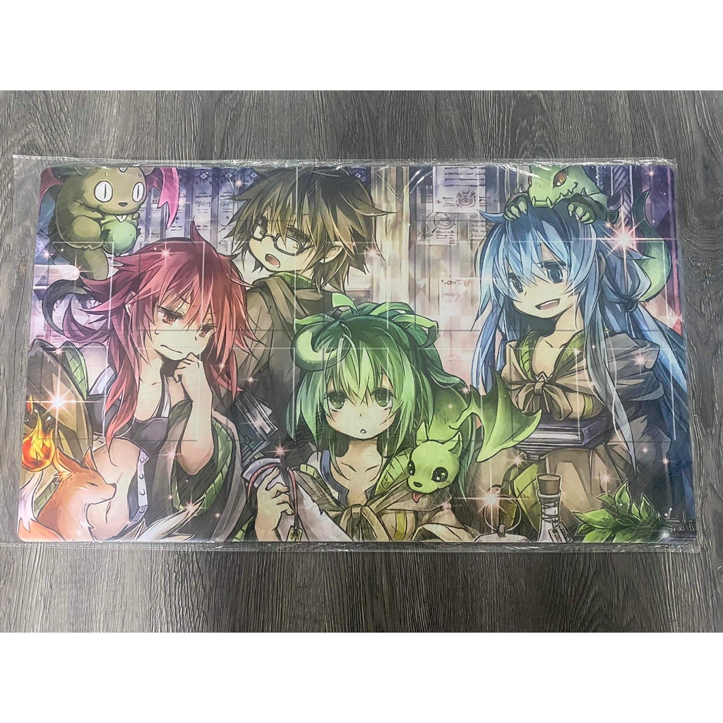 [ Dưa Hấu Yugioh ] Bàn Đấu Bài Playmat Có Ô Charmer dùng để chơi card game