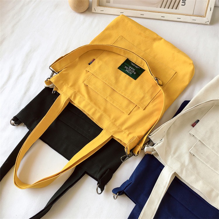 SUXI Túi vải bố phong cách Hàn Quốc hợp thời trang cho nữ