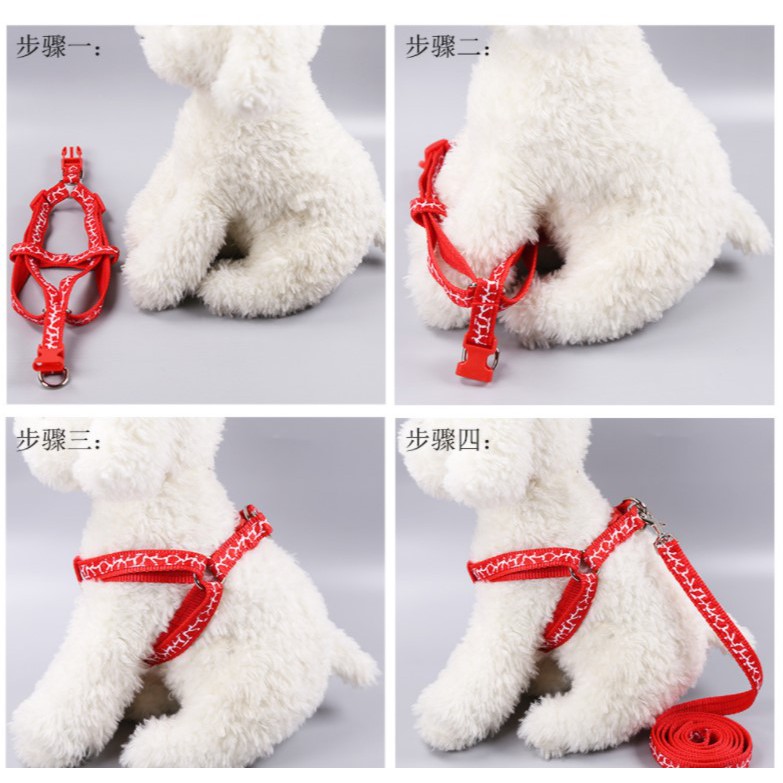 ✨✨✨ Dây dắt chó mèo dạng yếm ( 1kg5 - 08kg) ✨✨✨
