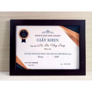 Khung ảnh a4 mặt mica