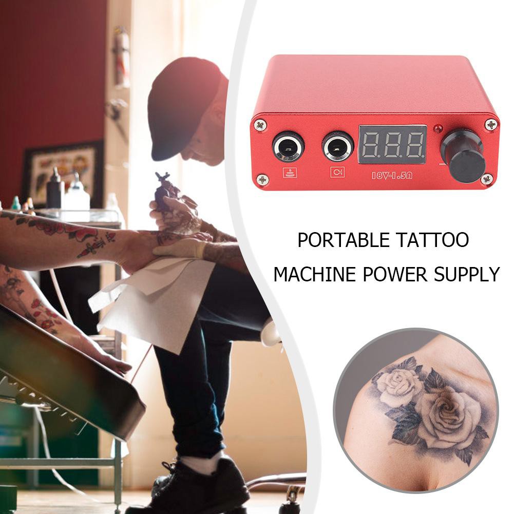 ♥Tiền mặt khi giao hàng♥ Portable Mini Professional Tattoo Motor Power Supply for Tattoo Machine