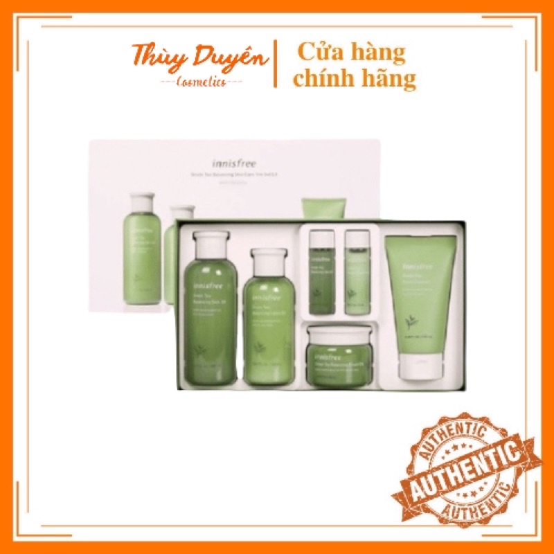 Set Dưỡng Da Trà Xanh Innisfree Green Tea Balancing Skin Care Trio Set EX 6 in 1