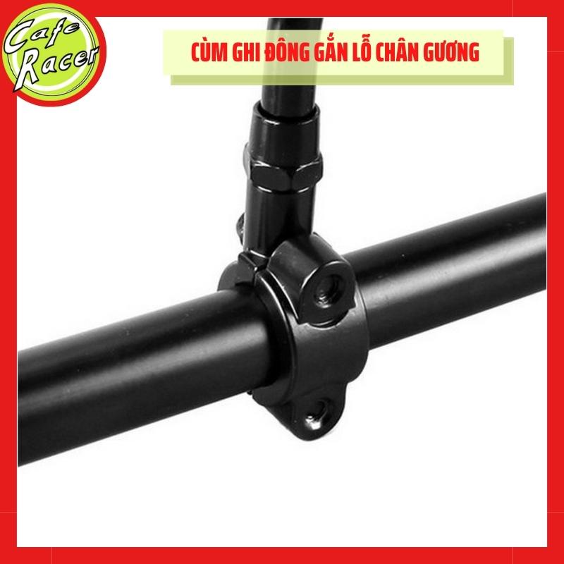 Pat giá gắn chân gương 10mm, cùm gắn ghi đông tay lái 22mm giá 1 cái