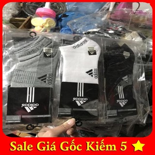 [SALE GỐC] SET VỈ 6 ĐÔI TẤT ADIDAS NAM CỔ NGẮN CHẤT ĐẸP