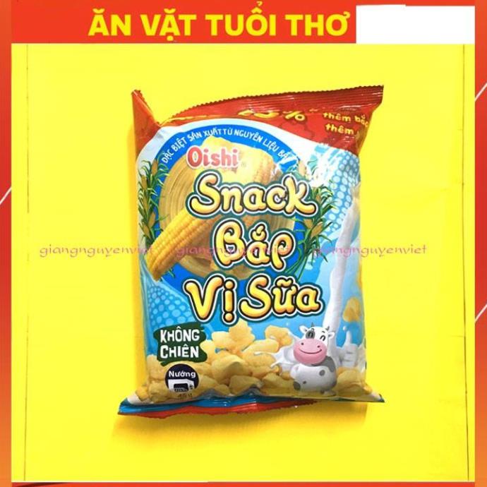 Bim Bim Snack Oishi bắp vị sữa 40g/gói - Cửa Hàng Tiện Lợi ICmart