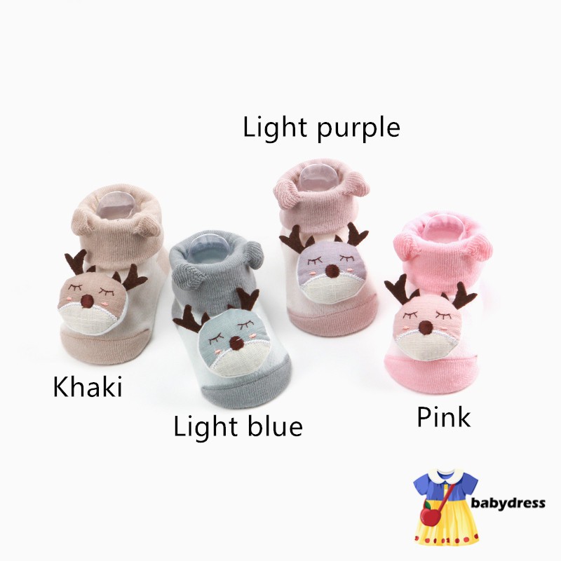 Bé gái Trẻ em nai sừng tấm Vớ ren Sock nhỏ dệt kim cotton Blend Vớ mắt cá chân 0-9M