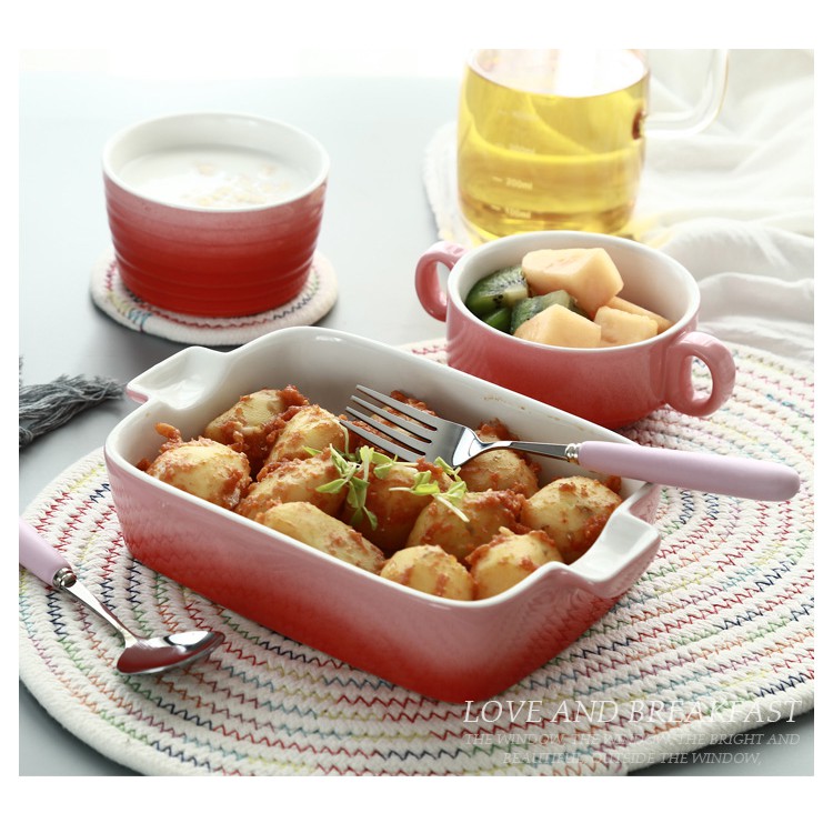 Bộ 3 món bát sứ ăn sáng BABA
