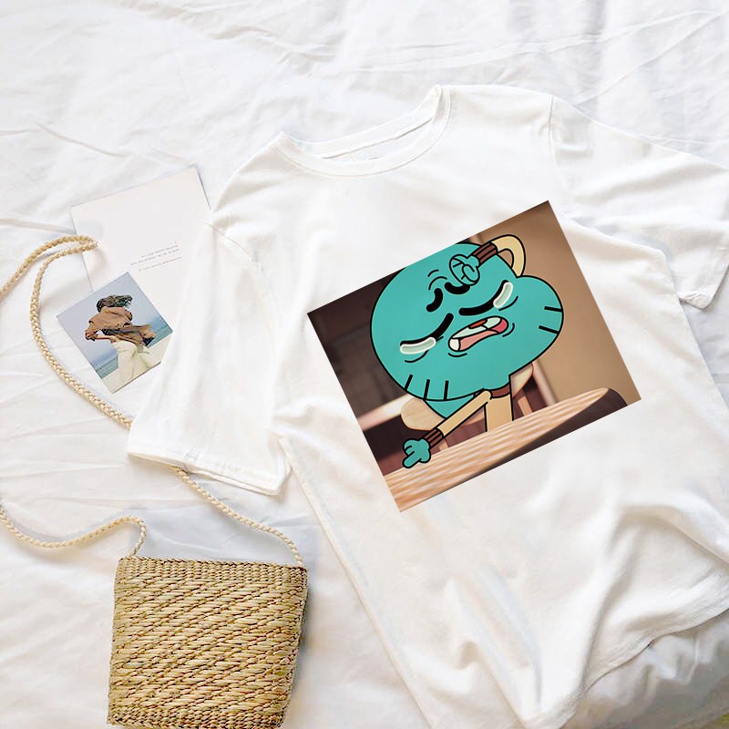 Áo Thun The Amazing World Of Gumball Unisex Nam Nữ Phù Hợp Mọi Lứa Tuổi