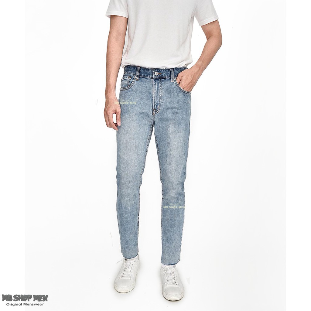 Quần jean nam xanh nhạt cao cấp hàng việt nam xuất khẩu, quần bò nam rẻ đẹp jean co giãn thời trang nam hana shop