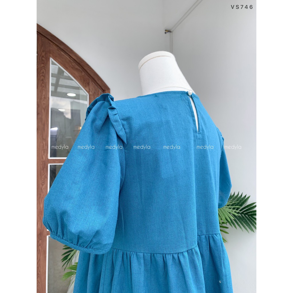 Váy bầu mùa hè xinh thiết kế babydoll mặc trong và sau sinh đi chơi, du lịch - Đầm bầu công sở dự tiệc Medyla - VS746