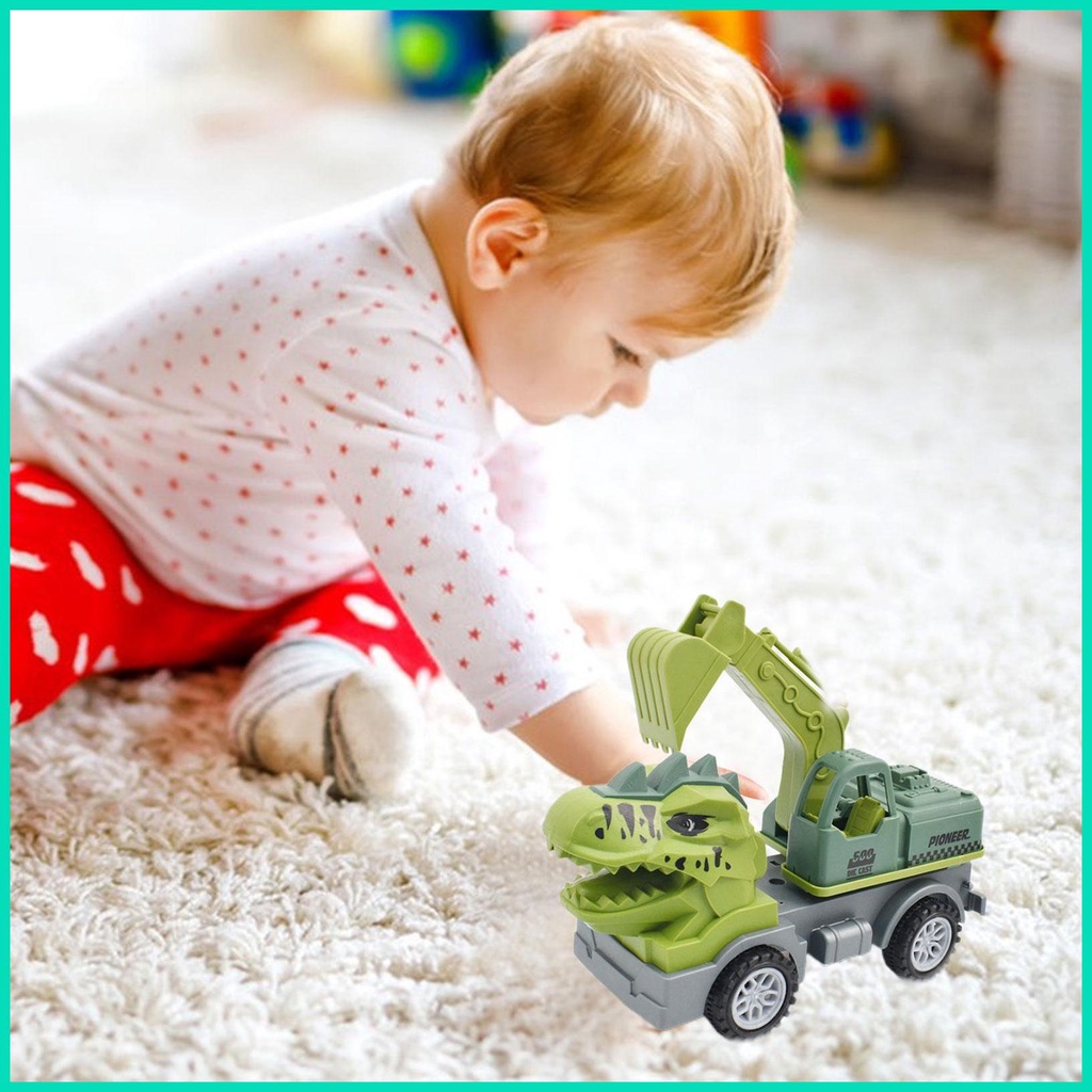 Xe Tải Khủng Long Hoạt Hình Đồ Chơi Cho Bé