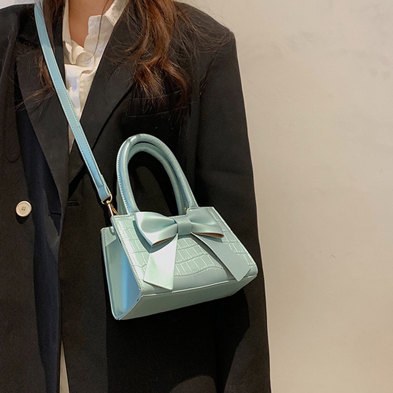 IELGY Túi Đeo Chéo Đính Nơ Thời Trang Xinh Xắn Cho Nữ