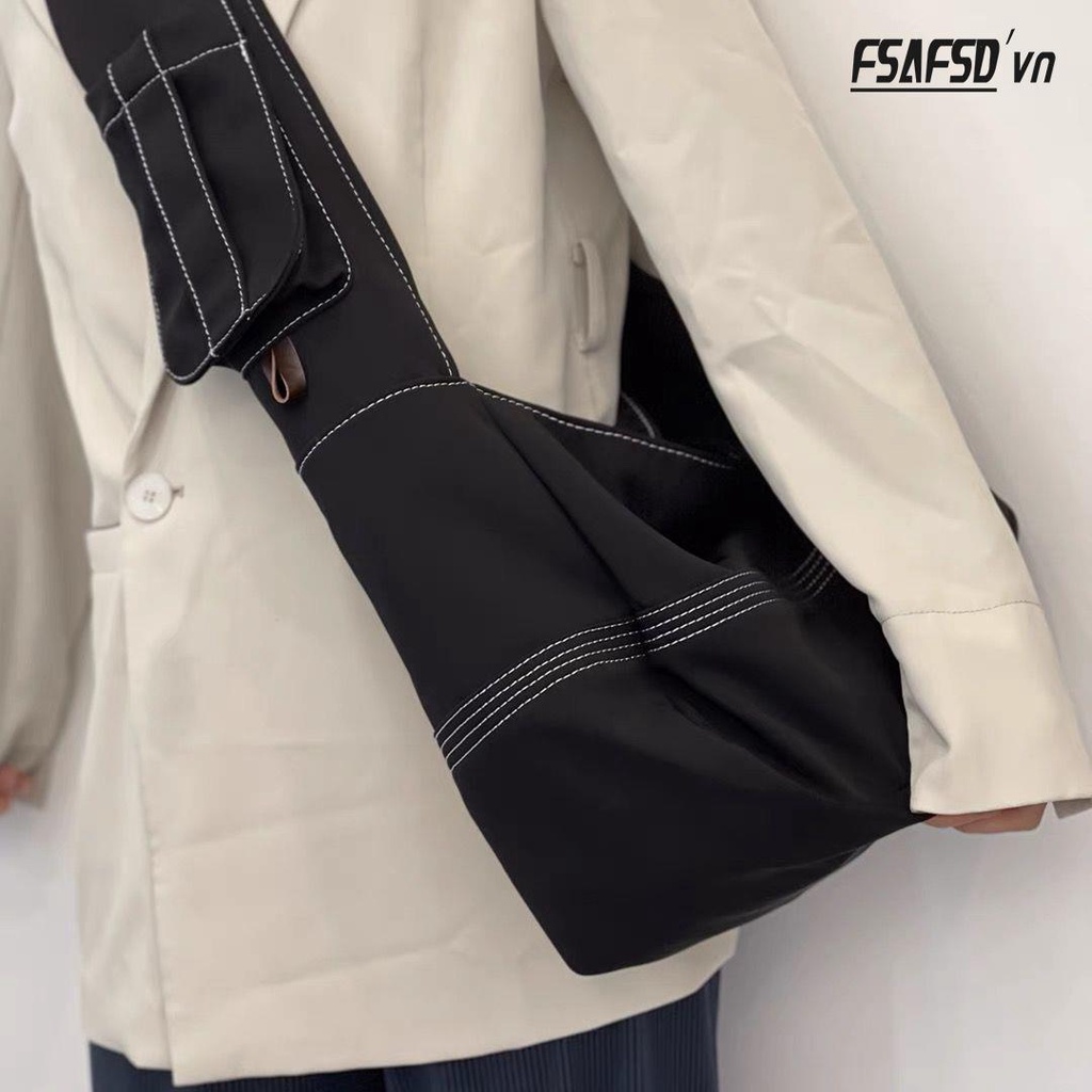 Túi Đeo Chéo Denim Sức Chứa Lớn Thời Trang Theo Phong Cách Hàn Quốc Dành Cho Nữ