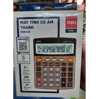 máy tính deli có âm thanh đọc số M00450