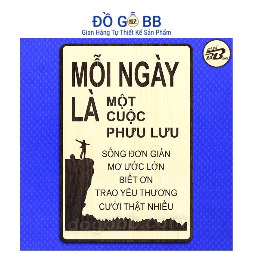 Tranh Gỗ Treo Tường Decor Slogan Câu Nói Hay Ý Nghĩa Cuộc Sống Đạo Lý Cuộc Đời Tạo Động Lực Truyền Cảm Hứng - Đồ Gỗ BB