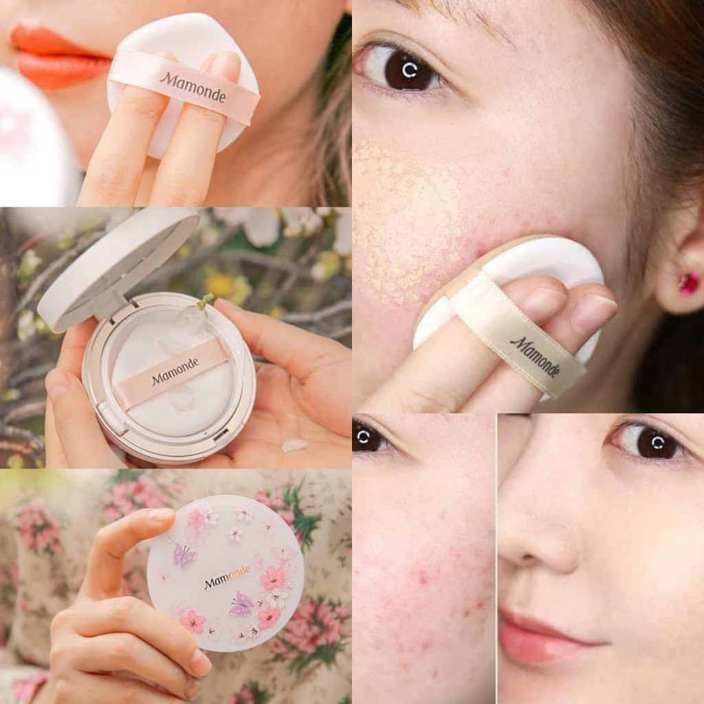 PHẤN NƯỚC MAMONDE CHERRY BLOSSOM BRIGHTENING COVER CUSHION SPF50