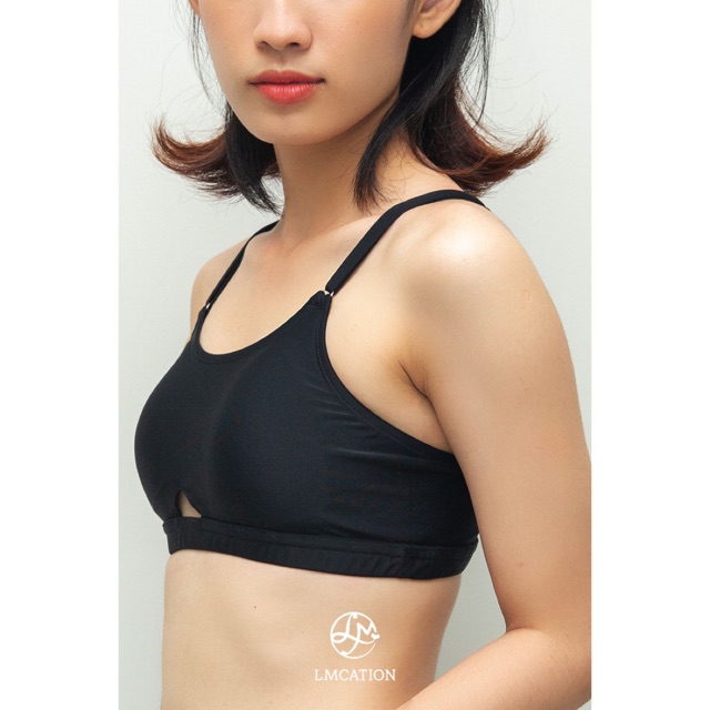 Áo Ngực Thể Thao Nữ LMcation Olivia Bikini - Màu Đen