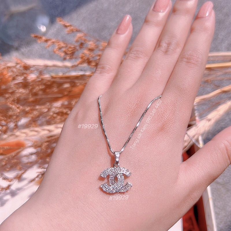 Dây chuyền mạ vàng mạ bạch kim họa tiết chữ x cao cấp M130