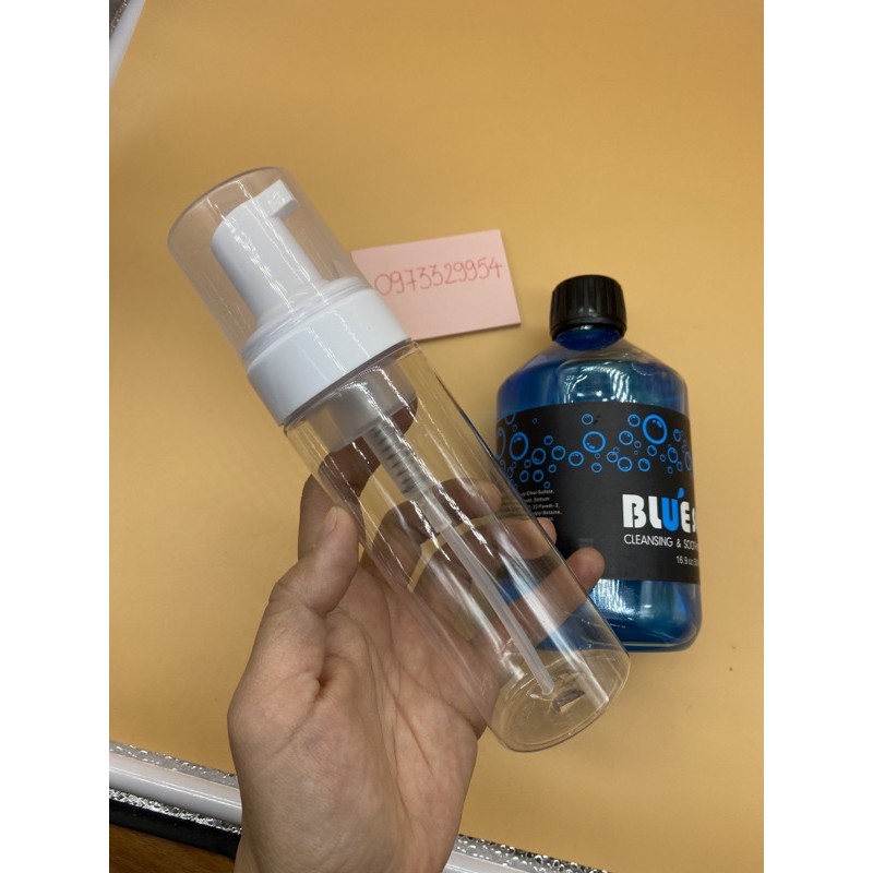 Lọ triết tạo bọt pha Blue soap 100ml