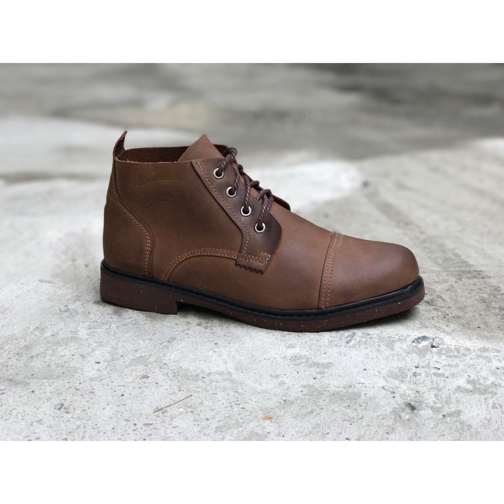 Giày bốt nam da bò cao cổ Redwing Desert phong cách bụi bặm nam tính